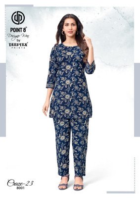 DEEPTEX CRAZE VOL-8 Pure Cotton Printed Co-Ord Set co ord set catalogs
