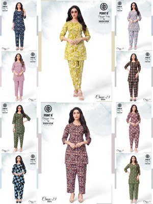 DEEPTEX CRAZE VOL-8 Pure Cotton Printed Co-Ord Set co ord set catalogs