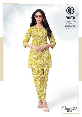 DEEPTEX CRAZE VOL-8 Pure Cotton Printed Co-Ord Set co ord set catalogs