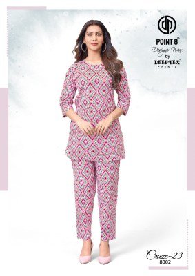 DEEPTEX CRAZE VOL-8 Pure Cotton Printed Co-Ord Set co ord set catalogs