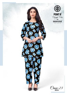 DEEPTEX CRAZE VOL-8 Pure Cotton Printed Co-Ord Set co ord set catalogs