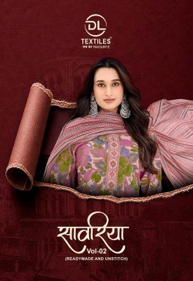 DL SAWARIYA Vol-2 Cotton Printed Embroidery Tie Neck 3-Piece Suit Set wholesale catalogs