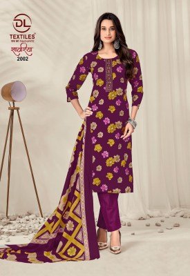 DL SAWARIYA Vol-2 Cotton Printed Embroidery Tie Neck 3-Piece Suit Set kurti pant with dupatta Catalogs