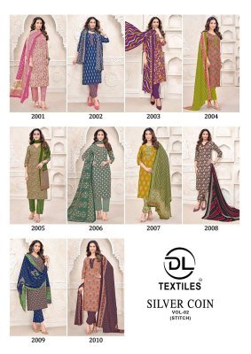 DL Silver Coin Vol 2 Kurti Pant With Dupatta Wholesale Sale  readymade suit catalogs