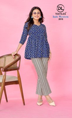 DL Textile Indo Western Cotton Co rd Set  Pair Top with Bottom Value Addition Wholesale co ord set catalogs