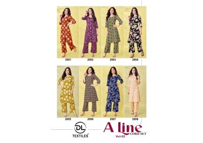 DL Textiles A line Vol 2 Luxurious Heavy Poplin Co ord Set  Wholesale co ord set catalogs