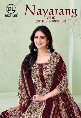 DL Textiles Nayarang Vol 2 Pure Cotton Readymade Kurti Pant And Dupatta Wholesale  wholesale catalogs