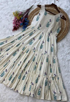 DN 1248 Premium Designer Readymade Printed Cotton Anarkali Kurti  kurtis catalogs