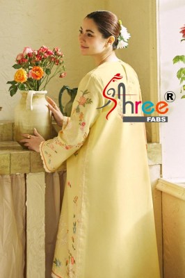 DN 1297 by Shree fab cambric cotton digital printed dress material catalogue at low rate Shree fab