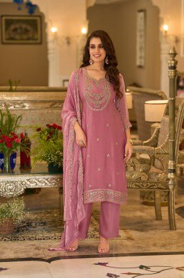 DN 50174  3-Piece Suit with Dupatta and Santoon Pant Size wise Combo Set