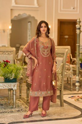 DN 50174  3-Piece Suit with Dupatta and Santoon Pant Size wise Combo Set