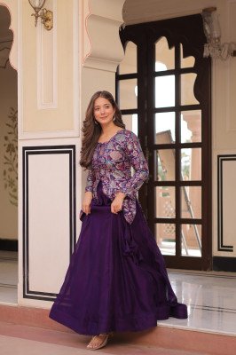 DN 7129 Premium Lehenga Choli Pure Simmer Vichitra  Jacquard Blouse Set lehenga choli