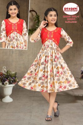 DN 8649 by Rang vol 1 Reyon mill printed fancy flared kurti catalogue at affordable rate Amavi