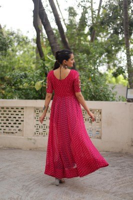 DN1193 Navratri 2026 Bandhani Print Faux Georgette Kutchi Patchwork Kurti  kurtis catalogs
