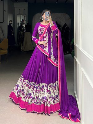 DN1618PRL Pure Rayon Navratri Lehenga Choli with Mirror Hand Work lehenga choli