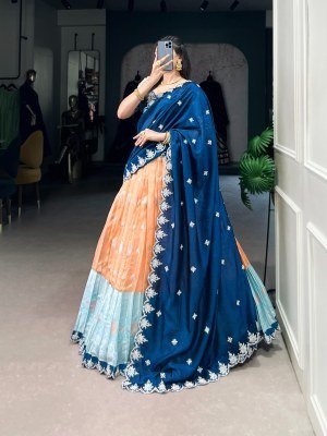 DN2024ONG Zari Kota Lehenga Choli with Vichitra Silk Dupatta lehenga choli