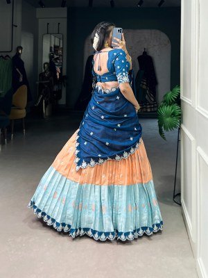 DN2024ONG Zari Kota Lehenga Choli with Vichitra Silk Dupatta lehenga choli