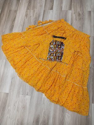 DN7134 Navratri 2026 Faux Georgette Bandhej Print Lehenga Choli Set lehenga choli