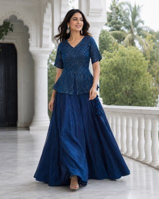 DN7167 Premium Fendy Satin Readymade Lehenga Choli with Embroidered Blouse lehenga choli