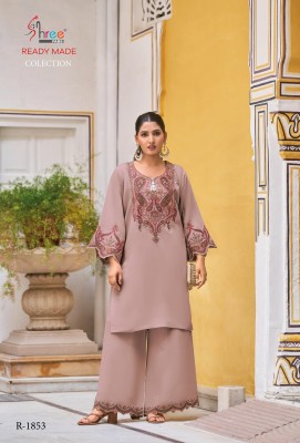 DNO 1853 by Shree fab Special Kashmiri Suzni work Top with bottom in affordable rate  kurtis catalogs