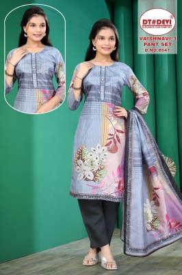 DNo 8647 by Vashnavi vol 3 Digital Printed Fancy Kurti Bottom and Dupatta Collection Amavi