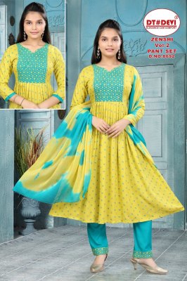 DNo 8692 by Zenshi vol 2 Reyon printed kurti pant and dupatta catalogue Amavi
