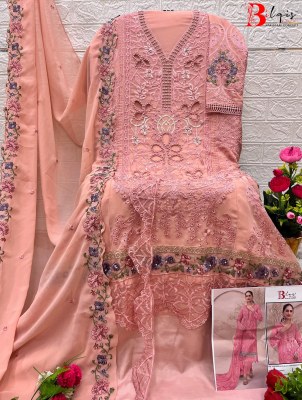 DNo B98 EH by Bilqis Fox Georgette Embroidered Pakistani suit collection with low price pakistani suit catalogs