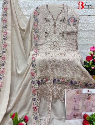 DNo B98 EH by Bilqis Fox Georgette Embroidered Pakistani suit collection with low price pakistani suit catalogs