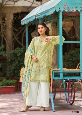 DNo by 1903 by Shree fab Specially boring work top with bottom dupatta set at affordable rate  pakistani suit catalogs
