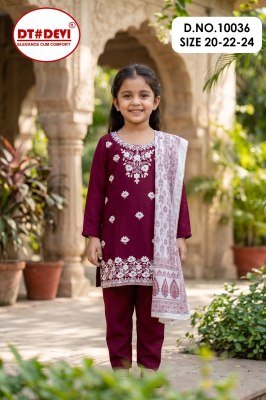 DT Devi Breya Pant Set with Digital Dupatta in Roman Silk wholesale catalogs