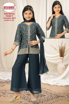 DT Devi D No  9135 Meeshaa Exclusive  Star Gorjet Embroidered Top Palazzo Set with Dupatta Wholesale kurtis catalogs