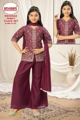 DT Devi D No  9135 Meeshaa Exclusive  Star Gorjet Embroidered Top Palazzo Set with Dupatta Wholesale kurtis catalogs