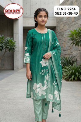 DT Devi Dakshana Digital Berlin Print Handwork Pant Set Collection kurti pant with dupatta Catalogs