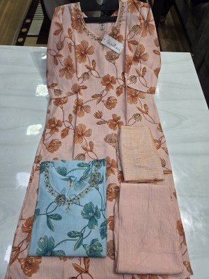 DVEEJA FASHION SENORITA Berline Print 3-Piece Suit with Dupatta Size wise Combo Set