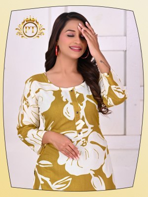 Dairy milk vol 2 by Padmavati Textile 14 kg reyon ODP printed short top collection in affordable rate western wear catalogs