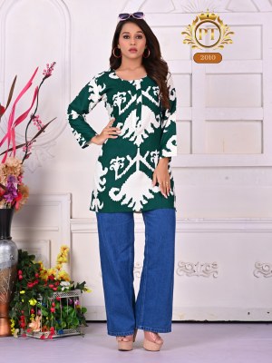 Dairy milk vol 2 by Padmavati Textile 14 kg reyon ODP printed short top collection in affordable rate western wear catalogs