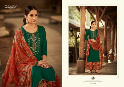 Damini by Zulfat pure heavy jam cotton with embroidered unstitched dress material catalogue at wholesale price salwar kameez catalogs