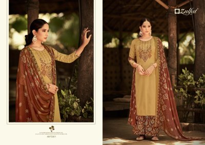 Damini by Zulfat pure heavy jam cotton with embroidered unstitched dress material catalogue at wholesale price salwar kameez catalogs