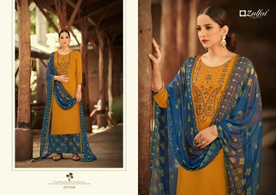 Damini by Zulfat pure heavy jam cotton with embroidered unstitched dress material catalogue at wholesale price salwar kameez catalogs