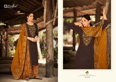 Damini by Zulfat pure heavy jam cotton with embroidered unstitched dress material catalogue at wholesale price salwar kameez catalogs