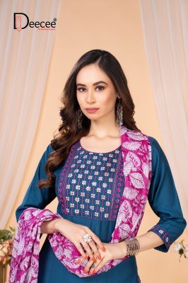 Dee Cee Joy Vatican Embroidered Patiala Suit Set  Computer Embroidery Neck And Border  Cotton Print Patiala And Dupatta Wholesale kurtis catalogs