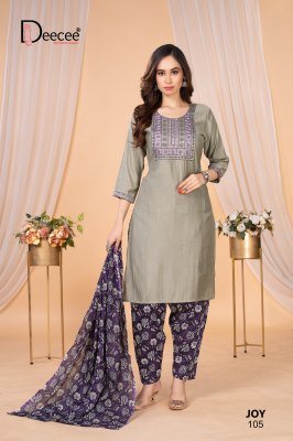 Dee Cee Joy Vatican Embroidered Patiala Suit Set  Computer Embroidery Neck And Border  Cotton Print Patiala And Dupatta Wholesale kurtis catalogs
