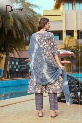   DeeCee Hitakashi Festive Flair Rayon Naira Top with Daman And Sequins  Heavy Printed Bottom  Shibori Naznin Dupatta Wholesale kurtis catalogs