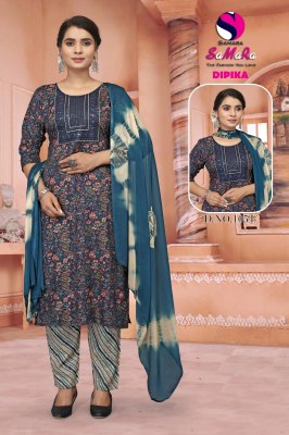 Deepika by Samara heavy capsule foil print kurti pant and dupatta catalogue at amaviexpo  readymade suit catalogs