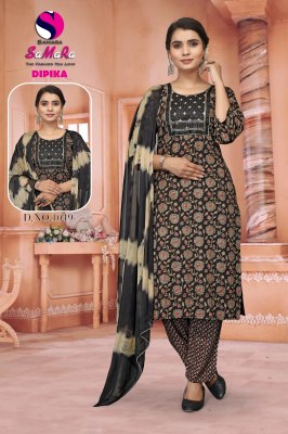 Deepika by Samara heavy capsule foil print kurti pant and dupatta catalogue at amaviexpo  readymade suit catalogs