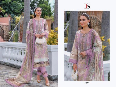 Deepsy Jade Urban Lawn 25 4 Unstitched Heavy Embroidered Cotton Lawn Suit with Digital Chiffon Dupatta Wholesale dress material catalogs