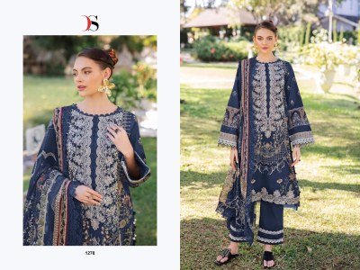 Deepsy Jade Urban Lawn 25 4 Unstitched Heavy Embroidered Cotton Lawn Suit with Digital Chiffon Dupatta Wholesale dress material catalogs