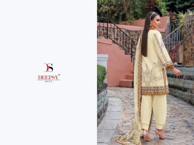Deepsy Jade Urban Lawn 25 4 Unstitched Heavy Embroidered Cotton Lawn Suit with Digital Chiffon Dupatta Wholesale dress material catalogs