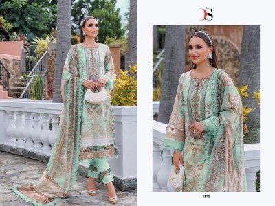 Deepsy Jade Urban Lawn 25 4 Unstitched Heavy Embroidered Cotton Lawn Suit with Digital Chiffon Dupatta Wholesale dress material catalogs