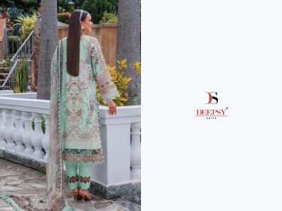 Deepsy Jade Urban Lawn 25 4 Unstitched Heavy Embroidered Cotton Lawn Suit with Digital Chiffon Dupatta Wholesale dress material catalogs